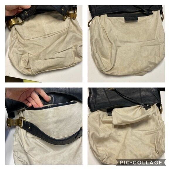 MICHAEL Michael Kors Espresso Black Leather Hobo Shoulder Bag - Picture 13 of 16